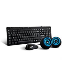 Vorago KMS-104 teclado Ratón incluido QWERTY Español Negro