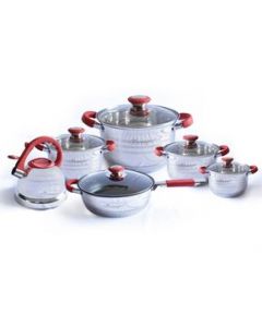 Batería De Cocina Acero Inox Italia 12 Pz Menaje