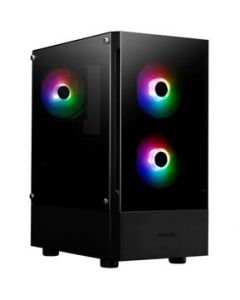 Gabinete Gamdias TalosE3 Media Torre Atx Cristal Sin Fuente Argb Negro