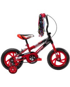 Bicicleta para Niños Rodada 12 Rojo con ruedas de entrenamiento Rojo - Rojo