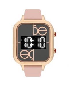 Reloj Digital Cloe Con Extensible De Silicón Color Nude OE2327