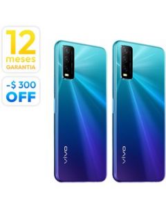 Combo 2 Celular Vivo Y20 Azul 4GB + 64GB Desbloqueado