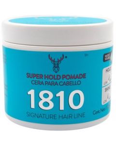 Super Hold Pomade Cera Para Cabello Fijación Alta 1810 - 1