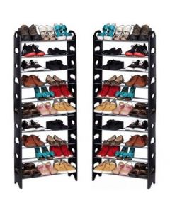 Kit 2 Zapateras 30 Pares 10 Niveles Rack Zapatero Práctico Organizador  Zapatos