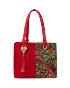 Bolsa Yute Para Mujer Fana Palmira Color Rojo Juvenil