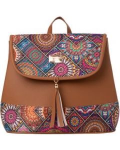 Mochila Yute De Mujer Fana Saril Color Camel Sensacional