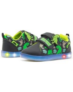 Tenis Niño Bubble Gummers Dinosaurio Con Luces Negro - 18