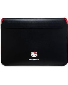 Funda Para Laptop Hello Kitty Logo Metálico Para 14 Pulgadas-Negro