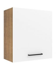 Alacena Madesa Agata 60 cm 1 Puerta Marrón/Blanco - Marron/Blanco