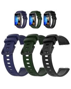 Simpeak 3 Piezas Correa Compatible con Huawei Band 9/Band 8, Pulsera Reloj Silicona Repuesto Deportiva Ajustable Banda para Hombres Mujeres, 5.5"-8.5"