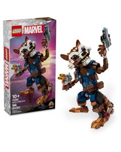 LEGO Marvel Rocket y Baby Groot Juguete construible 76282