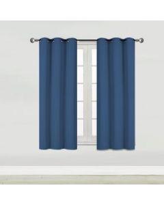 Cortina Blackout Bloqueo de Luz 106 x 160 cm 2 piezasAZUL