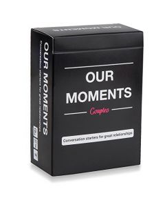 OUR MOMENTS Couples: 100 Thought Provoking Conversation Starters for Great Relationships - Fun Conversation Cards Game for Couples