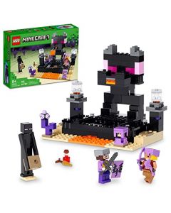 Lego® Minecraft® 21242 El Combate en el End; Divertido Juguete basado en el Videojuego con un Dragón Ender; Kit de construcción Regalo para niños a Partir de 8 años (252 Piezas)