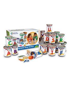 Learning Resources Alphabet Soup Sorters, 3 L x 4-1/4 W in, Multicolor