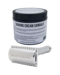 The Art Of Shaving Kit Crema De Afeitado Sandalo Razor Metal - 1