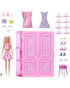 Barbie Fashion & Beauty Set de Juego Clóset De los Sueños con Accesorios y Muñeca para niñas de 3 años en adelante