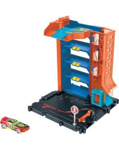 Hot Wheels City, Garage, Pista de Juguete para niños de 4 años en adelante Compatible con Otros Sets