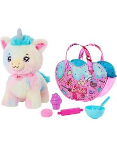 Barbie Peluche Chef Pet Adventure con cinco accesorios para niñas de 3 años en adelante