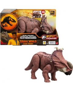 Mattel Jurassic World Dinosaurio de Juguete Rugido Salvaje Pachyrhinosaurus para niños de 4 años en adelante