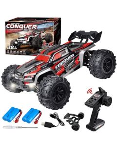 TGEXYI Carro Control Remoto 4x4 Todo Terreno 1:16, 40 Km/H Alta Velocidad Coche de Control Remoto Recargable 2,4 GHz, Monster Truck Hot Wheels Coche RC Todoterreno Regalos para Niños Adult