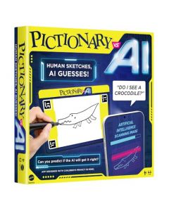 Pictionary, Juego de Mesa vs IA, Original de Mattel, Desafío de Dibujos, Diversión Familiar para Niños de 8+ Años