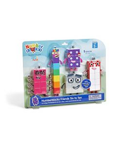 hand2mind Numberblocks Amigos del Seis al Diez, Figuras de Juguete coleccionables, Pequeñas Figuras de Dibujos Animados para niños, Mini Figuras de acción, Juegos de Figuras de Juego