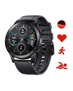 Honor Magic Watch 2 Smartwatch 46mm, Monitor de Frecuencia Cardíaca y Estrés, Spo2, GPS,14 Días Standy, 5ATM,15 Modos Deportivos, Llamada Bluetooth, Negro