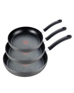 T-fal Ultimate Juego de utensilios de cocina antiadherentes anodizados duros de 8 pulgadas, 10.25 pulgadas y 12 pulgadas