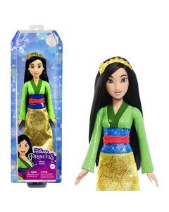 Disney Princess Mulán Muñeca princesa con pelo largo, juguete +3 años (Mattel HLW14)