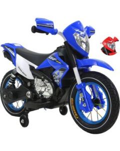 Motocicleta Montable Electrica Azul