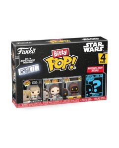 Funko Bitty Pop! Star Wars - Luke Skywalker, OBI-WAN Kenobi, Jawa Y una Minifigura Misteriosa Sorpresa - 0.9 Inch (2.2 Cm) Coleccionable - Repisa Apilable Incluida - Idea de Regalo