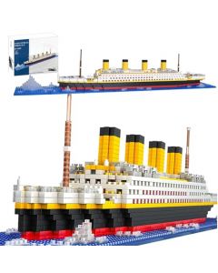 ZHEYU Modelo Titanic de Bloques microset, Kit De Construcción 1860+ Piezas, Juguete Educativo,3D Juego de Bloques de construcción, Adecuado Día del Niño,Regalos para Adultos,Regalos de Cumpleaños