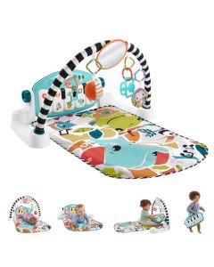 Fisher-Price Baby Gimnasio para Bebés Piano Pataditas Musicales Brilla y Crece para bebés de Recién Nacidos en adelante