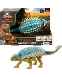 Jurassic World Ataque Rugido Ankylosaurus Dinosaurio articulado con sonidos, figura de juguete para niños Mattel GWY27