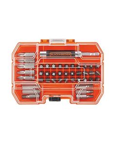 BLACK+DECKER Juego de puntas de destornillador, 42 piezas (BDA42SD)