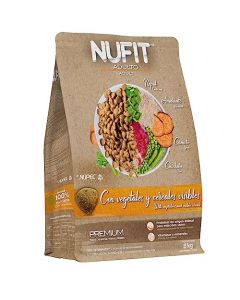 NUFIT Alimento Seco para Mascotas, Adulto, Beige, 8 kg