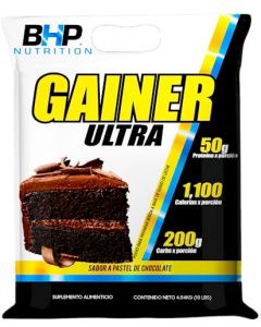 BHP, Gainer Ultra Sabor, Pastel de Chocolate, 10 lbs.