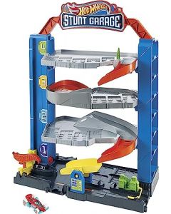 Hot Wheels City Stunt Garage Pista de Juguete para niños de 4 años en adelante