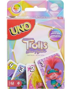 UNO Juego de Cartas Trolls 3 para niños de 7 años en adelante