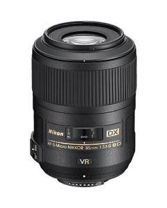 Nikon AF-S DX Micro NIKKOR 85mm f/3.5G ED Vibration Reduction Fixed Zoom Lens with Auto Focus for Nikon DSLR Cameras