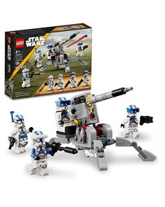 Lego Star Wars™ 75345, Pack de Combate: Clon Troopers de la 501, Bloques de Construcción para Niños y Niñas a Partir de 6 Años, Set de Jugetes Creativos, Idea Regalo para el Día del Niño (119 Piezas)