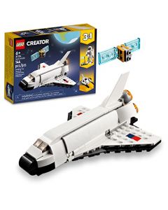 Lego® Creator 31134 Transbordador Espacial; con Modelos alternativos de una Nave Espacial y un Astronauta, Juguete de Regalo para niños y niñas a Partir de 6 años (144 Piezas)