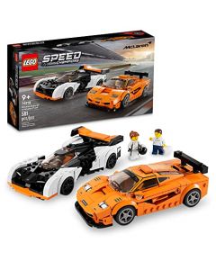 Lego Speed Champions 76918, McLaren Solus GT y McLaren F1 LM, Bloques de Construcción para Niños y Niñas a Partir de 9 Años, Set de Jugetes Creativos, Idea Regalo para el Día del Niño (581 Piezas)