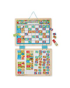 Melissa & Doug Tablero Magnético de Responsabilidad, Juguete de Desarrollo, Estimula el Buen Comportamiento, 90 Imanes (39.624 cm alto x 29.718 cm ancho x 3.048 cm largo)