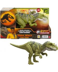 Mattel Jurassic World Dinosaurio de Juguete Rugido Salvaje Ceratosaurus para niños de 4 años en adelante