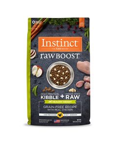 Instinct Raw Boost Healthy Weight Grain Free Recipe with Real Chicken Natural Dry Dog Food by Nature's Variety, 20 lb. Bag