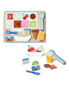 Melissa & Doug Juego de Rompecabezas de Helado magnético de Madera y Juego