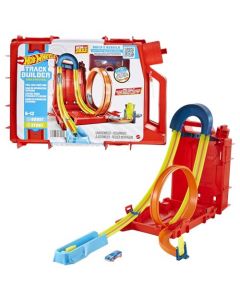 Hot Wheels Track Builder, Caja de Acrobacias Extrema, Vehículo de Juguete para niños de 6 años en adelante, Multicolor