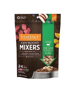 Instinct Freeze Dried Raw Boost Mixers Grain Free Grass Fed Lamb Recipe All Natural Dog Food Topper by Nature's Variety, 5.5 oz. Bag